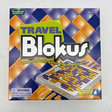 Travel Blokus for 2 Players COMPLETE 2005 Storage Trays Travel To Go Strategy