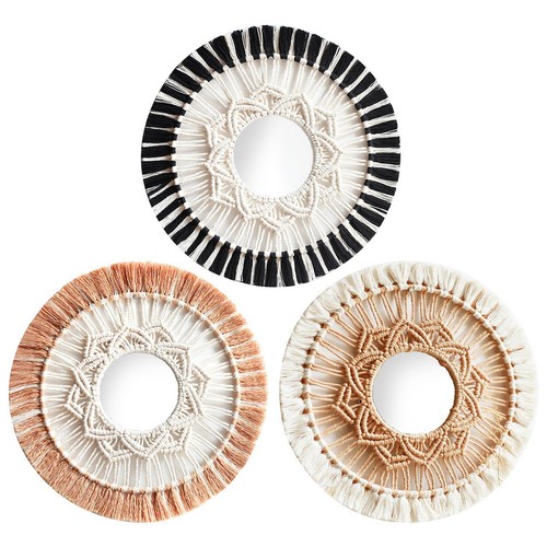 Miroir mural boho rond - miroir, boho,