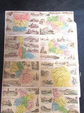 chromos anciens collés