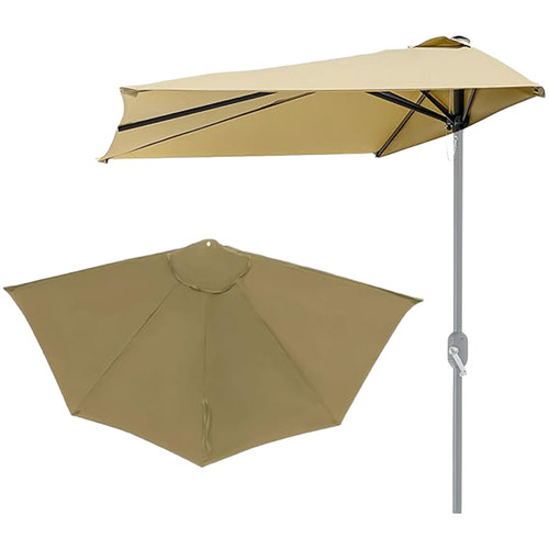 Auvent parasol extérieur demi