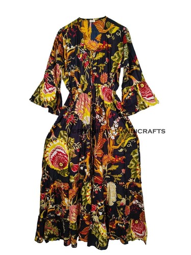 Robe plage hippie coton - de,