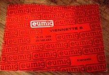 Notice caméra S/8 EUMIG