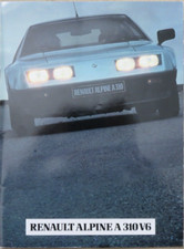 Renault Alpine A 310 V6 brochure brochure from 198?, 20 pages