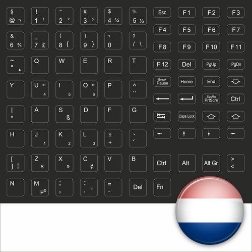 Autocollant clavier - autocollant, de