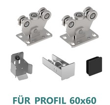 Acier Tor-Bauteile Portails Coulissants Porte de Grange Garages 60x60 Hall à