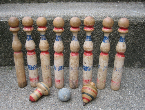 Ancien jeu quilles 2 - jeu, de
