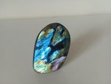 165g  BLOC A POSER LABRADORITE Madagascar Massage Lithothérapie pierre 