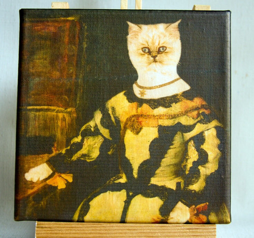 Portrait chat royal - ,