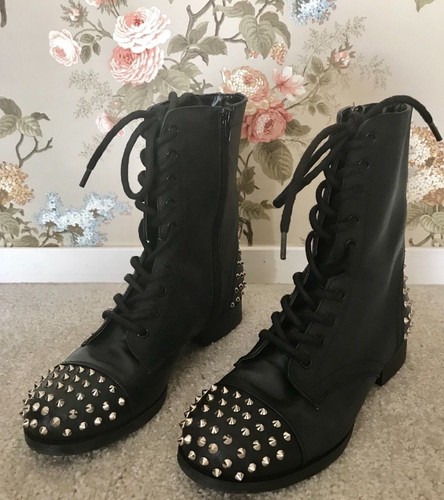 Express studded combat boots - combat,