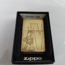 Briquet Zippo Marlboro Limited Gold Embossed M Vintage Look Occasion 50 Pièces