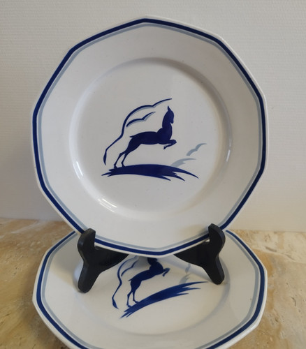 Assiettes anciennes art déco - anciennes,
