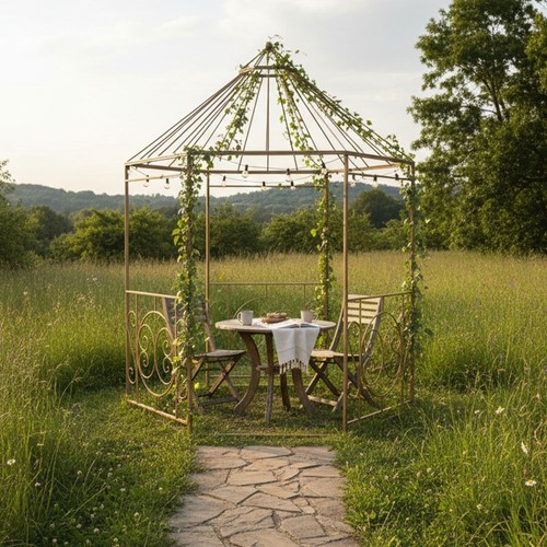 Gloriette octogone fer