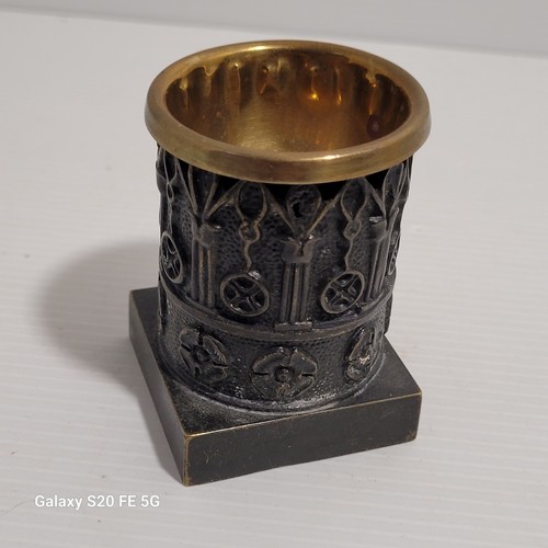 Pot pyrogéne bronze cendrier - pot,