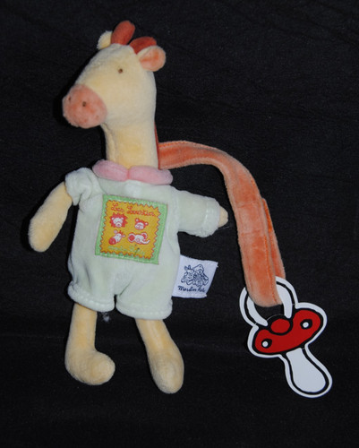 Doudou girafe jaune vert - 🍀doudou,