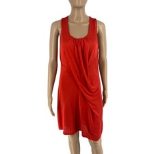 Robe A Ligne Rouge Femme Col