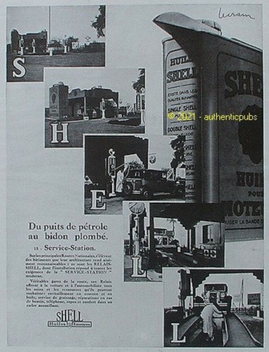 Publicite shell huile - huile, essence
