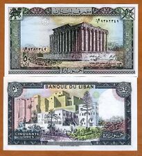 Lebanon, 50 Livres, 1988, P-65 (65d), UNC