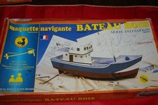 SOCLAINE TI 32 1/40e 590 x 200mm WOODEN TUNA BOAT SAILING MODEL