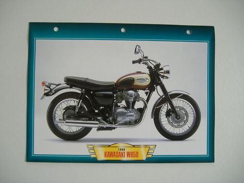 Fiche moto kawasaki 650 1999 - moto, w