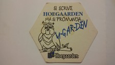 HOEGAARDEN hexagonal underglass cm 10 x 11.5 approx.