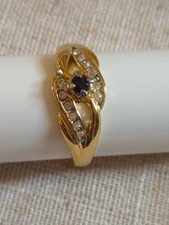 Bague Vintage Dorée Pierre