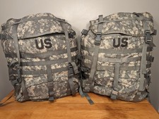 2 - US Military Surplus Rucksack USGI Large Field Pack MOLLE II ACU Modular GC