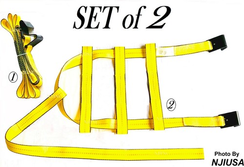 Set tow dolly straps - set,