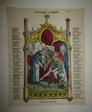 gravure de Dembour et Gangel à Metz Le Bon Roi Dagobert