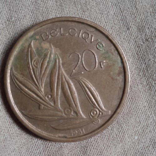 Belgique pièce francs 20 - belgique,