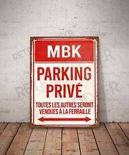 Plaque métal vintage Mbk