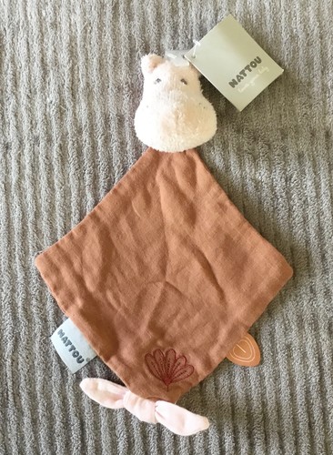 Doudou hippopotame rose - hippopotame,