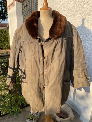 Ancienne canadienne toile bleu - ancienne,