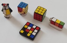 5 Fèves Rubik's Cube. Lot 7