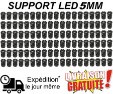 Lot 60 Support LED 5mm Noir