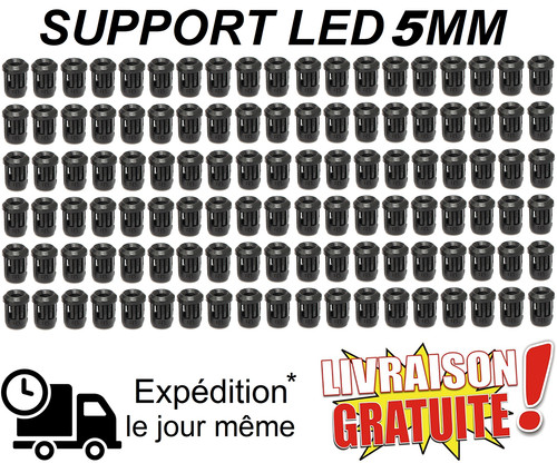 Lot support led 5mm - 50,