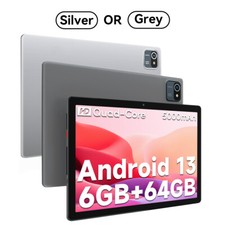 Tablet 10.1 inch 6GB 64GB Storage Android 13 Quad Core 5000mAh Unlocked  WiFi