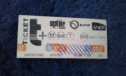 Ticket transport métro - transport,