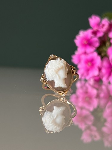 Bague ancienne 18k camée - ancienne, or