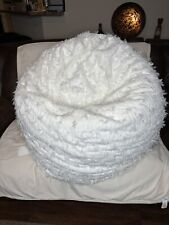 POTTERY BARN LoveShackFancy Bow Bean Bag Chair & Cover  Ivory Large