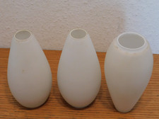 vintage 1960 LOT 3 ANCIEN applique de LAMPE en verre blanc SUSPENSION abat jour