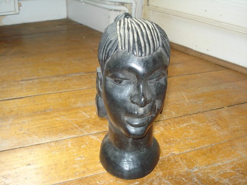 Ancienne sculpture tete - ancienne,