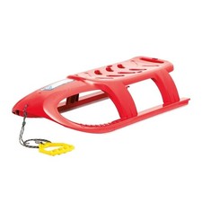 Luge traîneau rouge avec