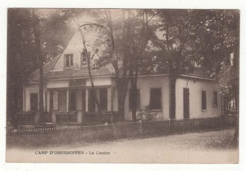 Cpa camp d oberhoffen - camp,