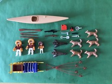 PLAYMOBIL  n°3466 PÔLE NORD ESQUIMAUX PHOQUES TRAÎNEAU CHIENS n °2