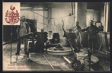 Old postcard Seraing, John Cockerill Company, hydraulic bandage rolling mill 