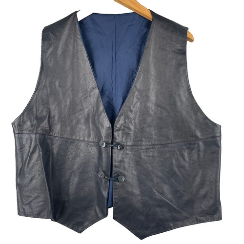 Gilet femme 4xl - noir, cuir