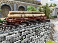 Wagon plat a rancher jouef