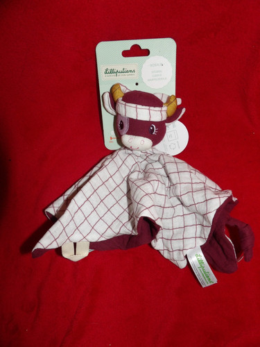 Doudou plat rosalie vache - plat,