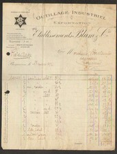 BESANCON (25) INDUSTRIAL TOOLING "Ets. BLUM & Cie" in 1921