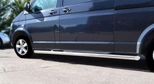 Chrome Barres Latérales en Acier Inoxydable Pour Volkswagen Transporter T6.1 Swb